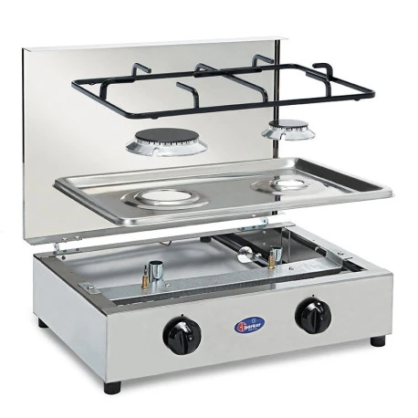 Parker® Fornello A Gas 2F Inox - immagine 3